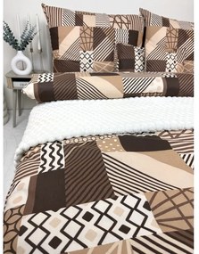 Bavlnené obliečky Patchwork Natural – 140x200 + 70x90 cm, 100 % bavlna, zipsové zapínanie, OEKO-TEX, -50 % zľava