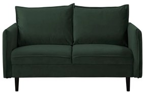 Tmavozelená zamatová pohovka 138 cm Juli – Ropez