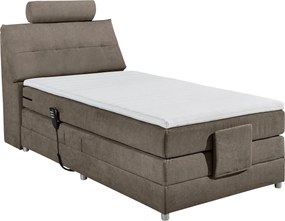 XXXLutz BOXSPRINGOVÁ POSTEĽ, 120/200 cm hnedá MID.YOU - Online Only spálne - 002220021902