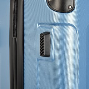 Kabínový kufor na 4 kolieskach 55x39x20cm ľadovo modrá