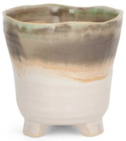 KERAMICKÝ KVETINÁČ (FI) 13X13 CM VIACFAREBNÝ