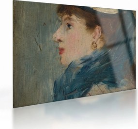 Sklenený obraz - Edouard Manet, Portrait of a Lady, reprodukcia (70x50 cm)
