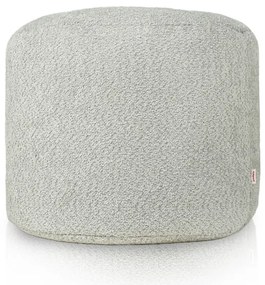 Taburetka Cilindro svetlo sivá bouclé