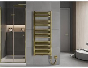 Mexen Hades, elektrické vykurovacie teleso 1500 x 600 mm, 600 W, zlatá lesklá, W104-1500-600-2600-50