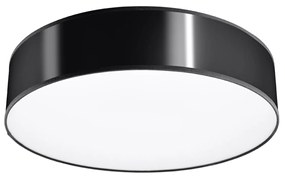 Stropné svietidlo Arena, 1x čierne plastové tienidlo, (biely plast), (fi 55 cm)