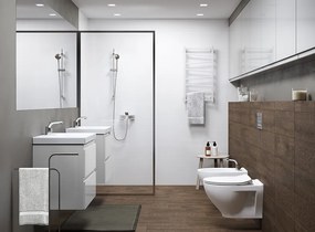 Cersanit Moduo Slim 60 závesná skrinka + umývadlo, biely lesk, S801-227-DSM
