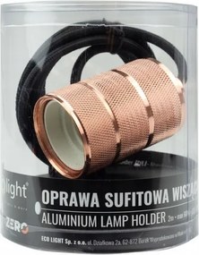 ECOLIGHT Stropné závesné svietidlo LOFT E27 - 2M - ružové zlato