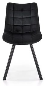Jedálenská stolička COMORO 1 ks čierna