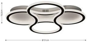 Brilagi - LED stmievateľné stropné svietidlo ORELLI LED/53W/230V 3000-6000K + DO