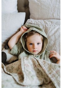 Detský zelený ľanový župan Linen Tales Nature, vel. 122 - 128