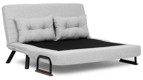 Rozkladacia dvojmiestná pohovka QIRA, sivá