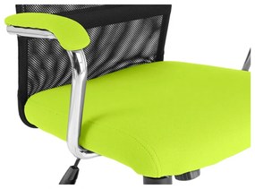 Detská stolička Neoseat TEENAGE — látka, čierna / reflexná zelená