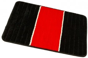 Sada kúpeľňových koberčekov COMO červená / čierna, pruhy