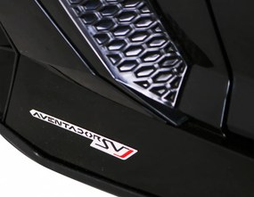 Ramiz Lamborghini SVJ DRIFT elektrické auto pre 2 deti čierne + funkcia driftu + diaľkové ovládanie + MP3 LED + pomalý štart