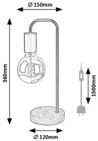 Rabalux 2090 stolná dekoratívna lampa Bruno