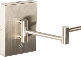 Dizajnová nástenná lampa oceľ vrátane LED stmievateľná - Notia