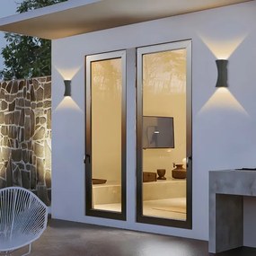 Brilagi - LED vonkajšie nástenné svietidlo BICON LED/10W/230V antracit IP44