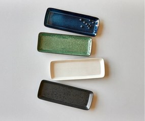 Servírovacia keramická tácka 14x38 cm Gastro Dark Blue/Black – Bitz