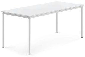 Stôl BORÅS, 1800x800x720 mm, laminát - biela, biela