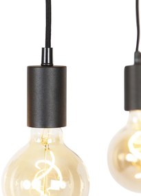 Inteligentné závesné svietidlo čierne s drevom vrátane 5 Wifi G95 - Shelf