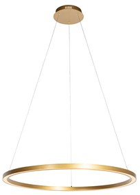 Zlaté závesné svietidlo 80 cm vrátane LED s 3-stupňovým stmievaním - Girello
