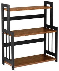 Kuchynská polica CEZAR čierna