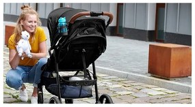 KINDERKRAFT - Športový kočík GRANDE PLUS čierna