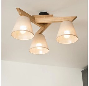 Prisadený luster ANTONIO 3xE14/40W/230V dub