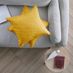 Súprava 2 ks obliečok na vankúše RESTILO LAILA horčicová