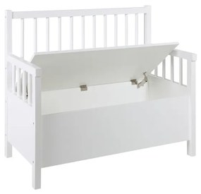 Biela jedálenská lavica s úložným priestorom Actona Assil