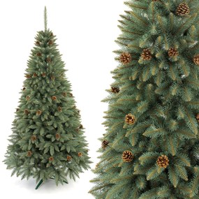 Vianočný stromček Smrek strieborný so šiškou 120 cm