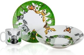 Detská jedálenská sada (3 diely) Kamaráti z džungle%