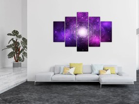 Obraz fialové abstrakcie (150x105 cm)