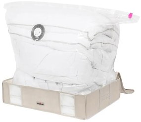 Úložný box s puzdrom Compactor Life, 145 l, béžová