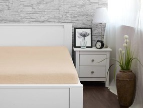 XPOSE® Froté plachta Exclusive - béžová 90x200 cm