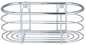 Strieborná sprchová polica Wenko Trestina, 26 x 11 cm