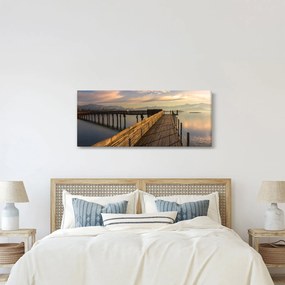 Obraz - Na brehu jazera Obersee (120x50 cm)