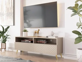 Tv stolík/skrinka Borunti 2K, Farby: pieskovo béžová