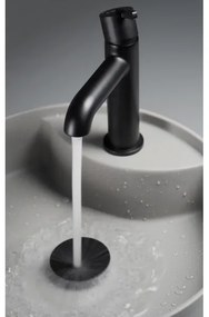 Deante CQS_SU4B-Umývadlo na dosku s otvorom SILIA pr. 36 cm granit/metalická sivá