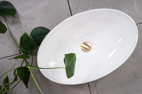 Rea Maya, keramické umývadlo na dosku 600x390x150 mm, biela lesklá, REA-U5660