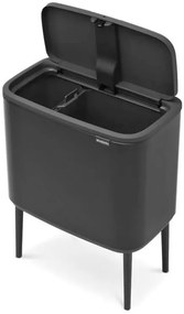 Brabantia BO Touch Bin 11+23L čierná