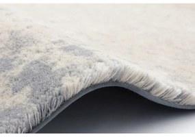 Krémovo-sivý vlnený koberec 120x180 cm Bran – Agnella