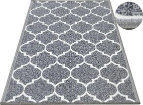 Protišmykový koberec / behúň CLOVER svetlosivý