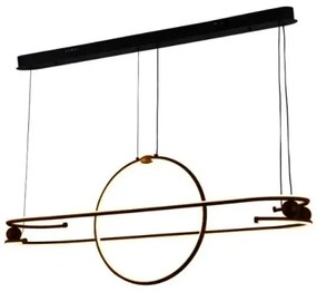 LED Stmievateľný luster na lanku LED/95W/230V 3000-6500K + diaľkové ovládanie