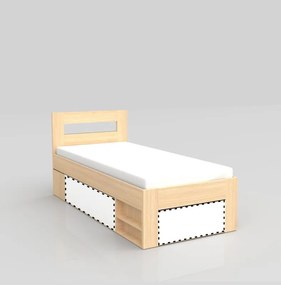 posteľ REA KIRA 90, jednolôžko, dub bardolino