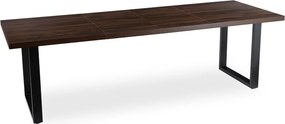 Stôl BENETTO 160–260 cm Orzech/Czarny