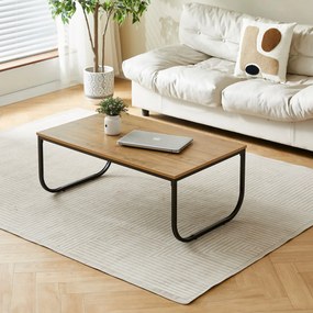 Elegantný konferenčný stôl s U podnožou, 100 x 60 x 40 cm