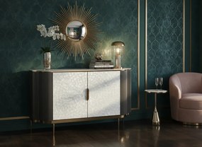 Komoda Stilig ST906 150 cm grafit/krémová/zlatá