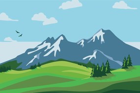 Gario Maľovanie podľa čísel Maľované hory Rozmery: 60 x 40 cm, Rámovanie: Iba zrolované plátno