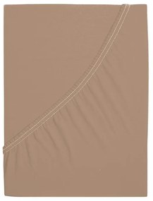 Jersey plachta z mako bavlny LUXORA 90x200 cm svetlohnedé
